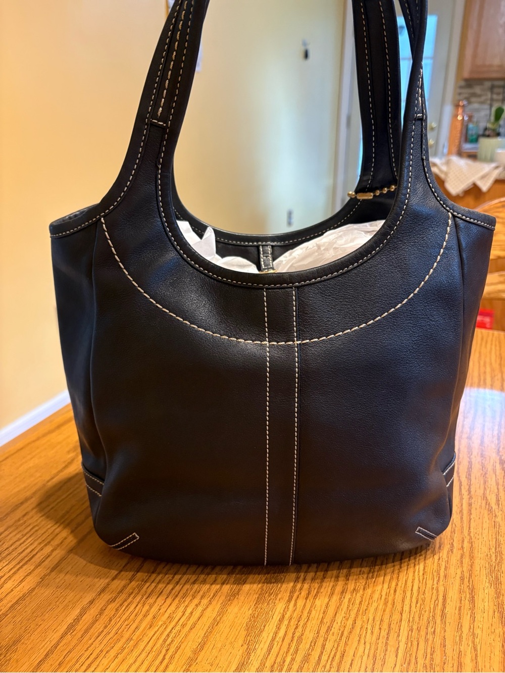 Coach 10743 Black Leather Hobo Tote Ergo-Style Y2k Sh… - Gem